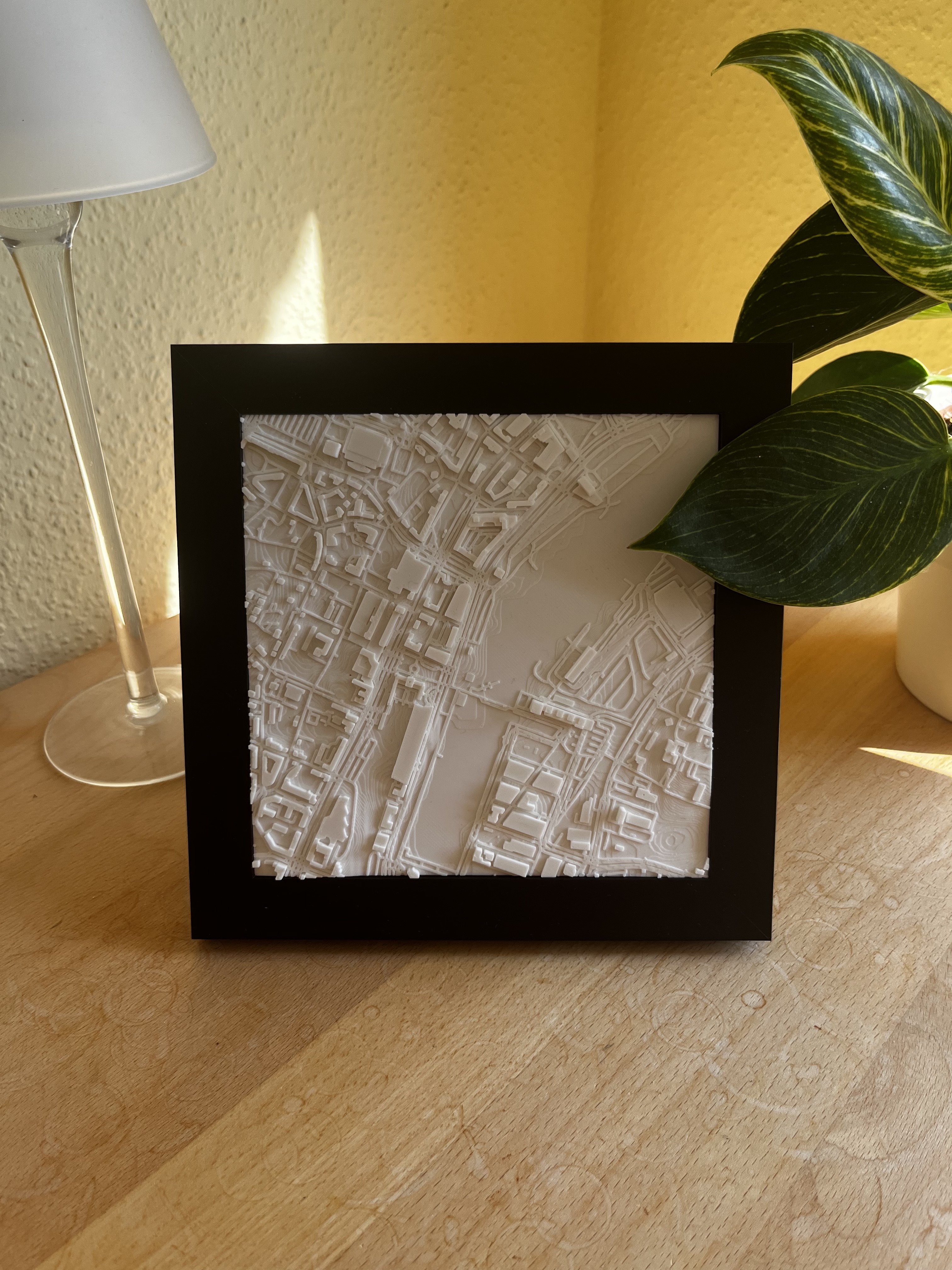3D Printed Topographic Model of Kieler Förde
